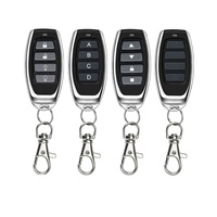 XLW Télécommande à bouton unique en métal de petit volume 1527 433M pour contrôle d'accès, interrupteur à bouton-poussoir pour garages et portes, émetteur