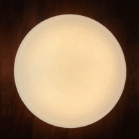 Lampe de plafond LED design contemporain, interrupteur mural plat portable, commande pour la maison ou l'hôtel, corps en plastique pour la chambre
