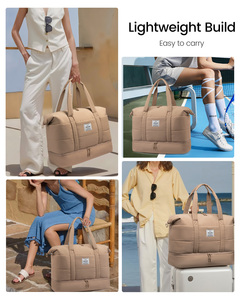 LOVEVOOK, conjunto de bolsa de <span class=keywords><strong>viaje</strong></span> para <span class=keywords><strong>mujer</strong></span>, <span class=keywords><strong>neceser</strong></span> de fin de semana, bolsa de gimnasio, equipaje, lona para aviones, entrega de trabajo de Hospital durante la noche - Product Image 6