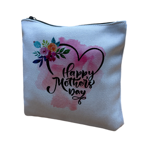 Borsa per il Trucco Vuota per la <span class=keywords><strong>Festa</strong></span> <span class=keywords><strong>della</strong></span> <span class=keywords><strong>Mamma</strong></span>, Borse per Sublimazione di Alta Qualità in Tessuto Jeans Blu per Stampa Personalizzata - Product Image 1