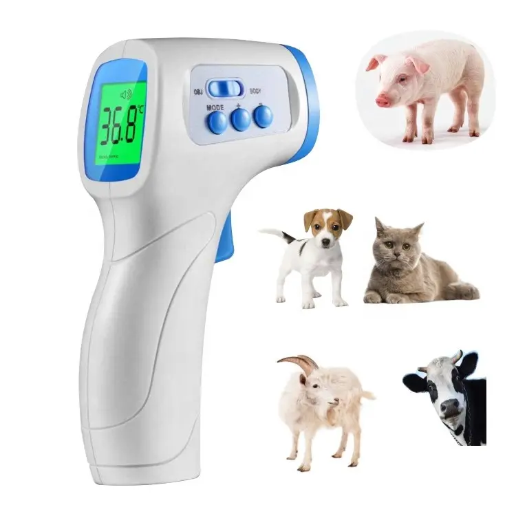 new high quality wireless horse pig cow rabbit chicken sheep dog cat animal temperature non contact veterinary thermometer