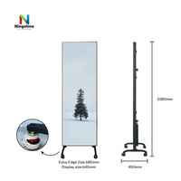 Écran LED intelligent portable Ningshine P1.86 pour affichage publicitaire en centre commercial