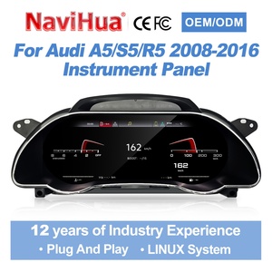 Tablero de Instrumentos Digital OEM para Automóvil, Pantalla LCD para Audi A5 S5 R5 2008-2016, Velocímetro con Sistema Linux Actualizado - Product Image 1