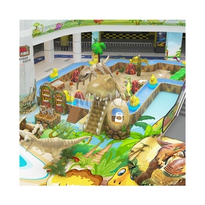 Amusement Dinosaure Thème Cours d'eau pour enfants Rafting Wonderland Aire de jeux Rafting Drifting Waterway With Sand Pool Park - Product Image 2