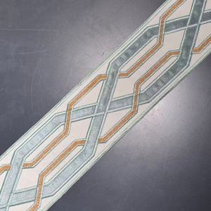 14 Cm De Ancho Europa Patrón Largo Inelástico Bordado Encaje Guillotina, Cortina Mantel, Funda Para Ropa O Accesorios De Novia (2 Yardas En Un Paquete) (verde Negruzco