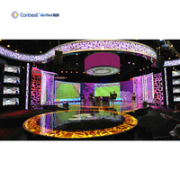 Mur vidéo LED COB Canbest 5G Ready, écran LED micro-courbé de 0,78 mm, 0,9 mm, 1,2 mm, 1,5 mm pour studio de diffusion en direct et salle de diffusion