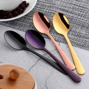<span class=keywords><strong>8</strong></span> màu muỗng cà phê mini <span class=keywords><strong>8</strong></span> cái Rose Gold Plated Tea Spoon thiết lập dao kéo thép không gỉ gương muỗng canh Bộ đồ ăn cho bữa tiệc trà - Product Image 4