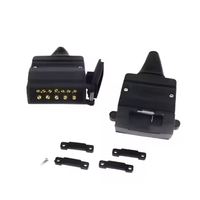 Adaptateur de lumière latérale de remorque femelle Maleanc 12 broches connecteur plat prise de remorque