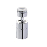 Aérateur de Robinet Pivotant Chromé WEIHAO, Filtre à Eau Rotatif à 360 Degrés Anti-éclaboussures, Buse Économiseuse d'Eau pour Évier de Cuisine