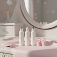 Flacon roll-on en verre de 10 ml avec couvercle, mini flacon portable pour parfum et huiles essentielles, design unique pour l'emballage cosmétique
