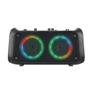 Double haut-parleur de bureau de fête portable, lumière arc-en-ciel, cercle lumineux LED rvb de 4 pouces avec basse <span class=keywords><strong>echo</strong></span> RX-4207C - Product Image 1