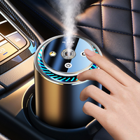 Désodorisant Voiture Électronique Portable de Luxe à Huiles Essentielles, Diffuseur d'Aromathérapie avec Éclairage d'Ambiance