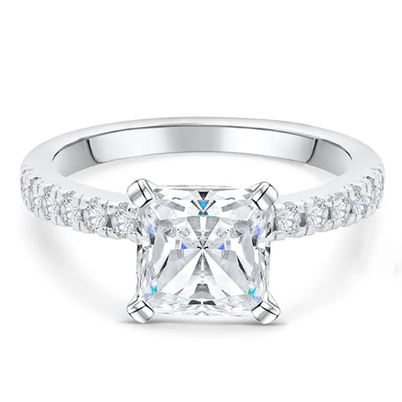 Ska anel de prata esterlina 925, joias de alta qualidade com anéis de noivado minúsculo e eternidade