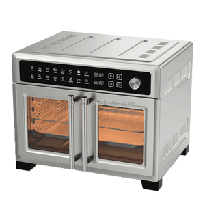 Horno <span class=keywords><strong>Freidora</strong></span> <span class=keywords><strong>de</strong></span> <span class=keywords><strong>Aire</strong></span> Eléctrico ANWELL <span class=keywords><strong>de</strong></span> Acero Inoxidable con Diseño Digital <span class=keywords><strong>de</strong></span> Vidrio, Vapor y Dos Puertas, 12/24L/30/<span class=keywords><strong>25</strong></span> <span class=keywords><strong>Litros</strong></span> - Product Image 4