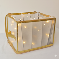 Organisateur de bobines de lumières empilable Behome Collection en PP, capacité 35L, pour décorations de Noël et lumières de fêtes