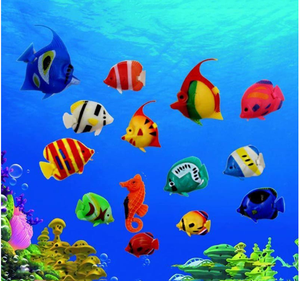 Mini DIY Plastic Craft Eco-Friendly Decorações Home-Hot <span class=keywords><strong>Sale</strong></span> Starfish Oceano Peixe Camarão planta aquática para sala de estar Fish Tank - Product Image 3