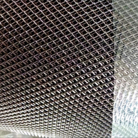 Grille de protection de gouttière en métal expansé en acier inoxydable, filtre anti-feuilles en forme de losange en rouleau