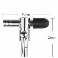 Vanne de régulation du débit d'air Cuivre chromé Accessoires pour aquariums et accessoires Distributeur d'air en métal pour aquarium