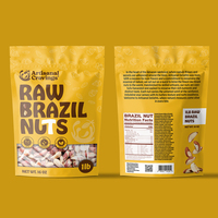 Sachets D'Emballage Alimentaire en Plastique avec Fermeture Éclair, Réutilisables, Personnalisables pour Fruits Secs, Noix, Noix de Cajou et Snacks