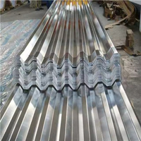 Tôle de toiture en tôle de fer galvanisée revêtue de zinc en aluminium ondulé pour maison