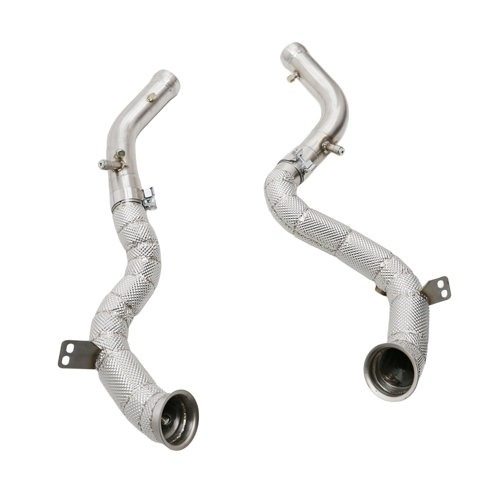 VantaFlow Performance Straight Downpipe for Mercedes-Benz AMG E63/E63S W213 4.0T V8 2017-2023 SS304 Exhaust Pipes With Heat Shield