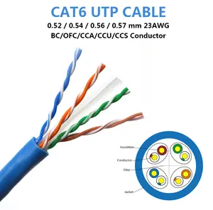 Manufacturer Price Customized Ethernet UTP 305m Pure Copper Conductor Test Lan Cable Cat6 For Network