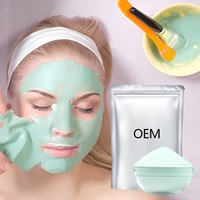 Poudre Hydrogel Visage Menthe Poivrée Vitamine C Marque Blanche Apaisante Calmante Purifiante Hydratante Soin Anti-Imperfections Végétalienne Vente en Gros OEM
