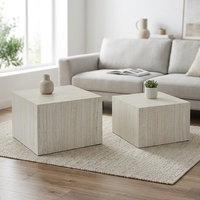 Vente en gros de tables basses écologiques - Meubles de salon contemporains en gros |   Taille personnalisée 2 pièces/ensemble