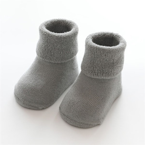 Chaussettes pour bébés en <span class=keywords><strong>polaire</strong></span> d'hiver en gros, douces, antidérapantes, en coton, pour garçons et filles, nouveau-nés, de 1 à 3 ans - Product Image 4