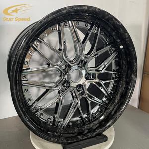 SS forjado 2 piezas 22 24 26 28 pulgadas Deep Dish ruedas cromadas negras para Ford F350 RAM 3500 Silverado 3500 <span class=keywords><strong>HD</strong></span> Off Road 8x170 llantas - Product Image 5