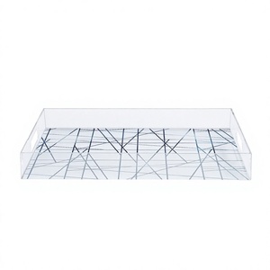 Plateau en acrylique de conception attrayante pour les fruits alimentaires servant des ustensiles de cuisine de taille et de forme personnalisées plateau de service à vendre - Product Image 1