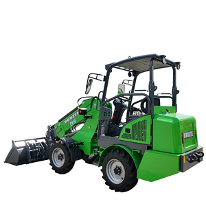 RONGGONG небольшой телескопический погрузчик, 1 тонный колесный погрузчик, передний Электрический садовый и фермерский погрузчик. - Product Image 4