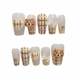 Unghie finte a pressione con orsetti per una manicure veloce e temporanea - Product Image 2