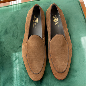 Chaussures pour hommes en cuir véritable toutes saisons, style anglais élégant, bout rond, chaussures décontractées colorées pour le bureau et la carrière, à lacets - Product Image 2