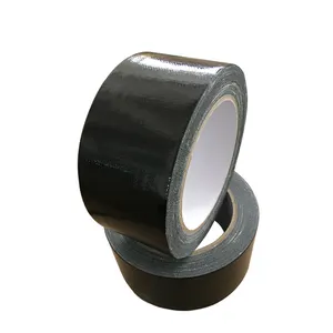 Nastro adesivo in tessuto autoadesivo nero lucido flessibile e resistente