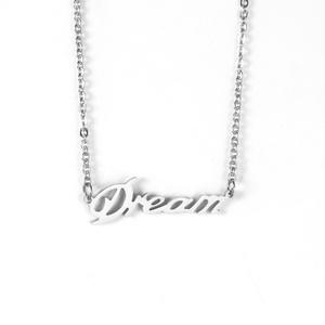Collar de Cadena de Acero Inoxidable con Letra Personalizada, Collares con Nombre Personalizado para Mujeres y Hombres - Product Image 1