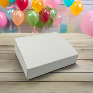 Boîte de papier blanc à la <span class=keywords><strong>truffe</strong></span> au chocolat de conception sans quantité minimale de commande basse petite boîte en papier <span class=keywords><strong>du</strong></span> désert avec doublure en papier pour la livraison et la fête - Product Image 3