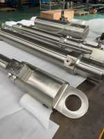 Cilindro Hidráulico de Doble Acción con Pistón de Acero Inoxidable 316L de Grado Marino XSL, Anticorrosivo, Cromado Duro, Presión de 16Mpa 1