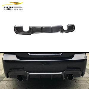 Silenciador dual de fibra de carbono E90, difusor trasero de salida única para <span class=keywords><strong>BMW</strong></span> Serie 3 E90 325i <span class=keywords><strong>335i</strong></span> <span class=keywords><strong>M</strong></span> Sport Sedan de 4 puertas 2009-2013 - Product Image 1