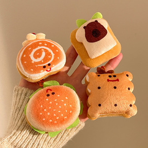 Dễ Thương Kawaii capybara bánh hamburger bánh mì nướng bánh mì thực phẩm đồ chơi sang trọng móc chìa khóa với PP bông điền Tùy chỉnh màu sắc 5-12cm Kích thước bên món quà - Product Image 2
