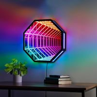 Miroir magique abyssal à effet de scène de discothèque de nuit unique à LED RGB 3D, plancher de danse infini, miroir abyssal haut de gamme, vente chaude