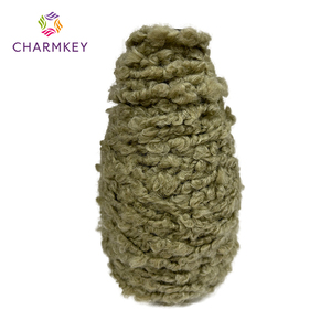Fil bouclé super épais en mélange de laine 1/0,5 Nm, 61 % laine, <span class=keywords><strong>chenille</strong></span> épaisse teinte pour tricot et tissage de couvertures lourdes - Product Image 1
