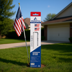 Kit de Mástil para Bandera de Exterior IRARUITC2 de 20 pies con Cabrestante y Mástil Seccional para Exhibición Solemnidad - Product Image 2