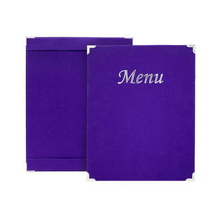 Carteles de Menú para Restaurantes al por Mayor, Cubiertas de Menú A4 de una Sola Página, Menús de Lino - Product Image 2