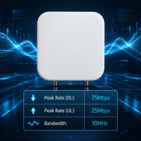 Estación Base Exterior 4G LTE Profesional B8 900MHz 2x500mW ENodeB de Célula Pequeña para 32 Usuarios para Despliegue Privado de LTE y WISP
