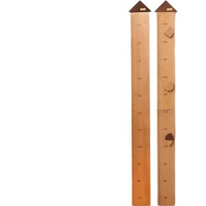 Règle de mesure de la hauteur des enfants Règle murale en bois Autocollants de hauteur de croissance pour bébé Cadeaux de vacances Règle de mesure de la hauteur du bébé - Product Image 2