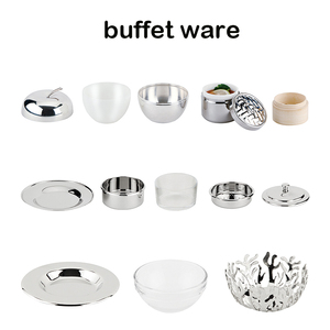 طقم تقديم شاي زجاجي فاخر للاستخدام التجاري مع قاعدة تسخين من الفولاذ المقاوم للصدأ وأوعية للتوابل للفنادق فئة 5 نجوم - Product Image 4