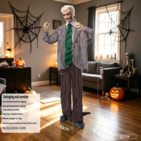 2026 Halloween Horror Station Costume Électrique Oscillant Effet Fantôme, Accessoires Décoratifs Zombie, Ornements Décoratifs pour Fêtes et Chambres d'Évasion
