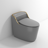 Chine articles sanitaires siège de toilette rond cuvette de toilette ronde conception commode inodoros double chasse nouveau design toilette en forme d'oeuf noir