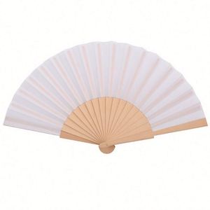High Quality Spanish Bamboo Folding Hand Fabric Fan Eco-Friendly Folk Art Design for Business <b>Gifts</b> and Wholesale - Product Image 2
